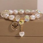 Pulsera de cristales con dijes